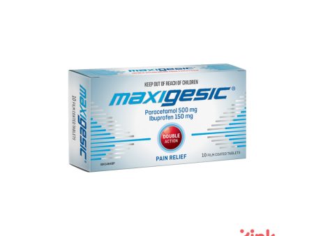 MAXIGESIC® Double Action Pain & Fever Relief Film Coat Tablets 10s   20s Supply