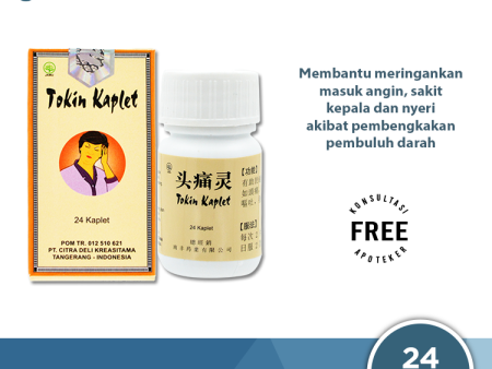 Tokin Kaplet - Obat Sakit Kepala, Migrain, Pusing dan Nyeri Saraf Online now