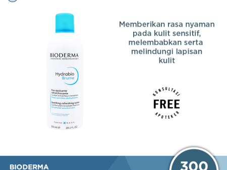 Bioderma Hydrabio Brume 300 ml - Refreshing Kulit Dehidrasi Sensitif Online Sale