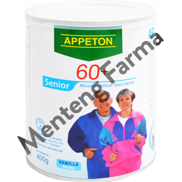 Appeton 60+ Vanilla 400 gr - Susu Penambah Nutrisi Lansia on Sale