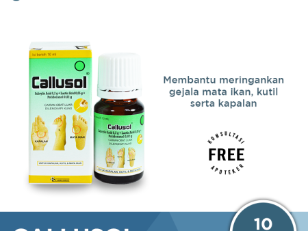 Callusol - Obat Tetes Untuk Atasi Mata Ikan, Kutil, dan Kapalan Cheap