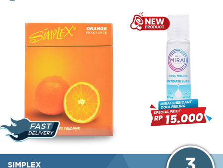 Kondom Simplex Orange Fragrance - Isi 3 Online