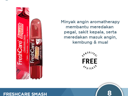 Freshcare Smash Double Inhaler + Roll On - Minyak Angin Aromatherapy Online now