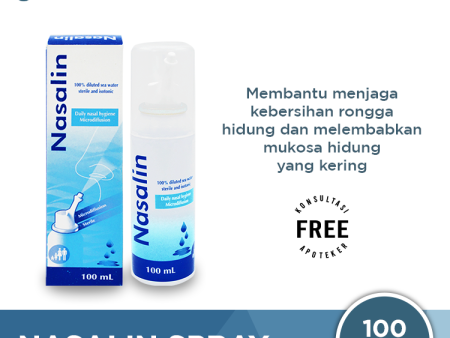 Nasalin Daily Nasal Hygiene Microdiffusion Spray 100 mL - Pembersih Rongga Hidung Online now