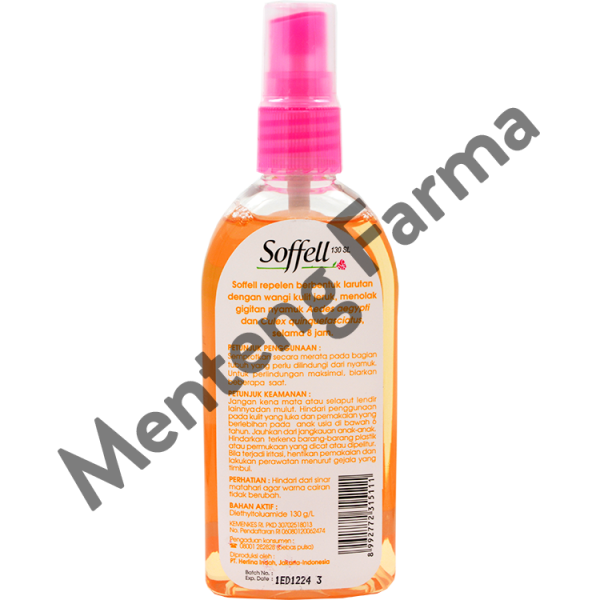 Soffell Spray Wangi Kulit Jeruk 80 mL - Cairan Spray Anti Nyamuk Online Hot Sale