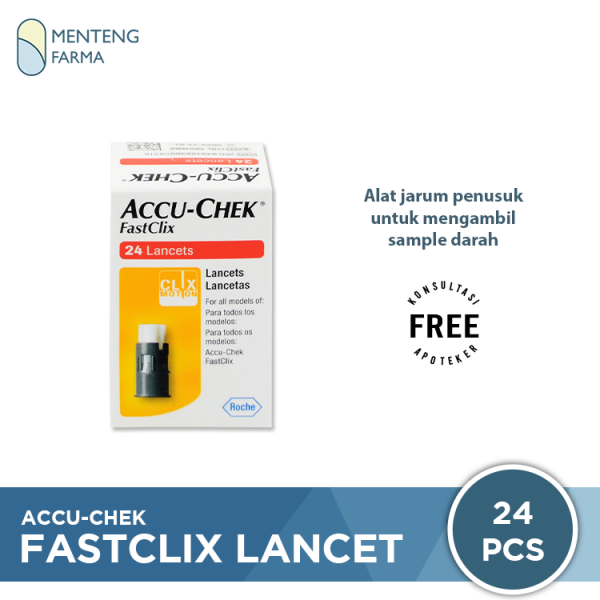 Accu-Chek Fastclix 24 Lancets - Jarum Lancet Sekali Pakai on Sale