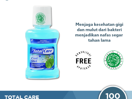 Total Care Mouthwash Cool Mint 100 mL - Obat Kumur Penghilang Bau Mulut Fashion