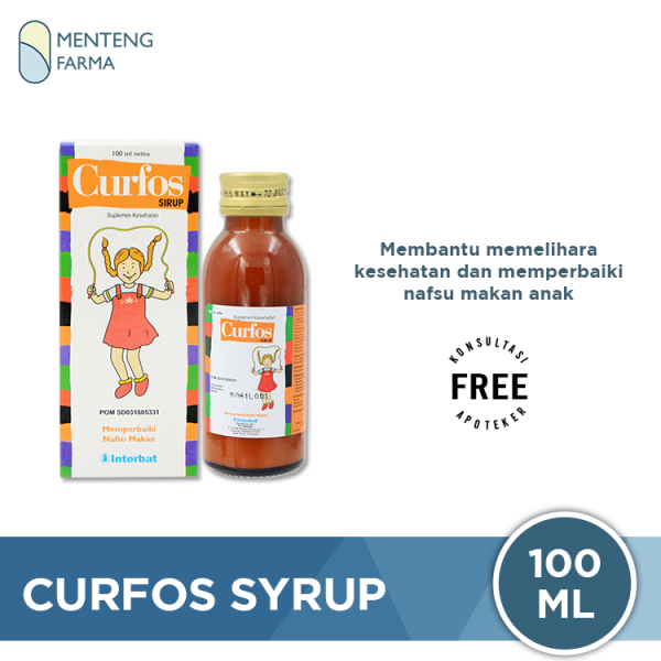 Curfos Sirup 100 mL - Suplemen Penambah Nafsu Makan Anak For Discount