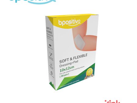 BPositive Soft & Flexible Dressing + Pad (10 x 12cm) Supply