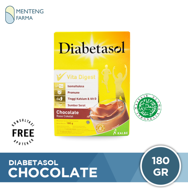 Diabetasol Cokelat 180 Gram - Susu Penambah Nutrisi Khusus Diabetes on Sale