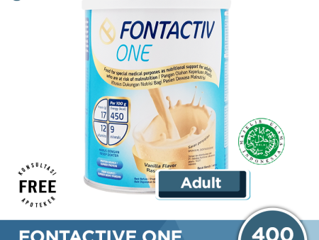 FontActiv One Rasa Vanila 400 Gr - Susu Penambah Nutrisi Dewasa Supply