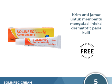 Solinfec Cream 5 g - Krim Gatal Kulit Infeksi Jamur Cheap