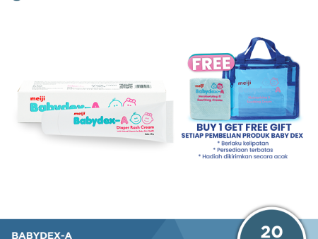 Babydex-A Diaper Rash Cream 20 Gr - Krim Pereda Gatal Ruam Popok For Discount