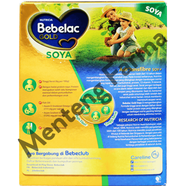 Bebelac Gold Soya 3 Vanila Formula Susu Bubuk Soya 360 Gr Fashion