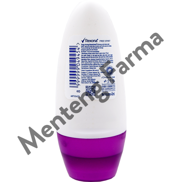 Rexona Anti-Perspirant Deodorant Roll On Free Spirit 45 ML - Bebas Keringat dan Bau Badan Hingga 48 Online Sale