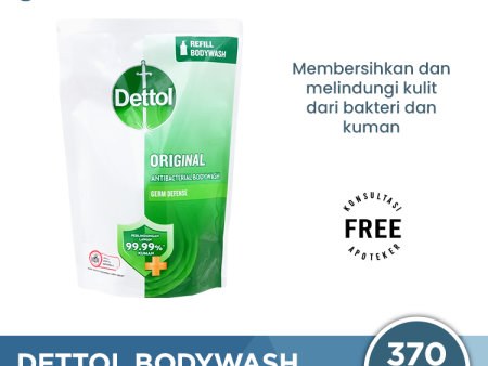 Sabun Mandi Cair Dettol Original - 370 Gram Online now