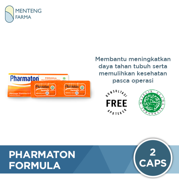 Pharmaton Formula 2 Kapsul - Suplemen Penambah Energi dan Stamina Tubuh on Sale