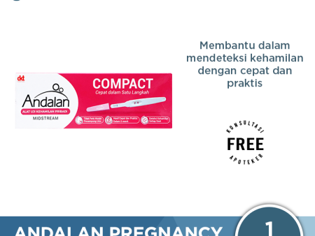 Andalan Pregnancy Test Midstream - Alat Tes Kehamilan Pribadi Fashion