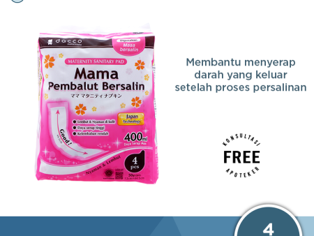 Dacco Mama Pembalut Bersalin Isi 4 Pcs - Pembalut Setelah Melahirkan Online Sale