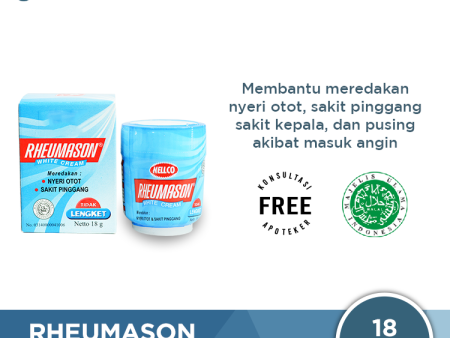 Rheumason White Cream - Pereda Nyeri Otot, Sakit Pinggang dan Keseleo Sale