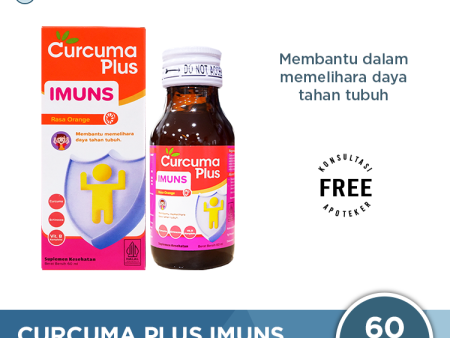 Curcuma Plus Imuns Rasa Jeruk 60 mL - Asupan Penambah Daya Tahan Tubuh Anak Supply