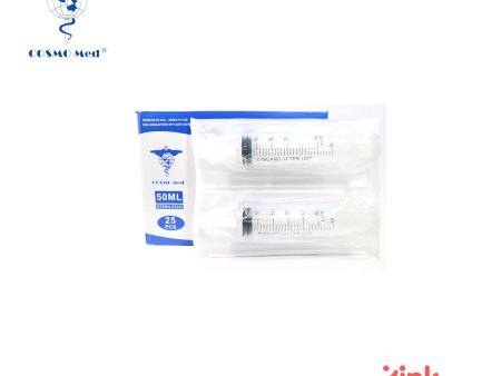 CosmoMed 50ml Syringe Catheter Tip Sterile Supply