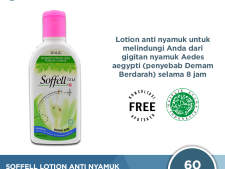 Soffell Lotion Wangi Apple 60 Gr - Lotion Anti Nyamuk Online now