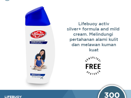 Lifebuoy Sabun Mandi Cair Mild Care 300 ML - Sabun Antibakteri ActivSilver dan Milk Cream Hot on Sale