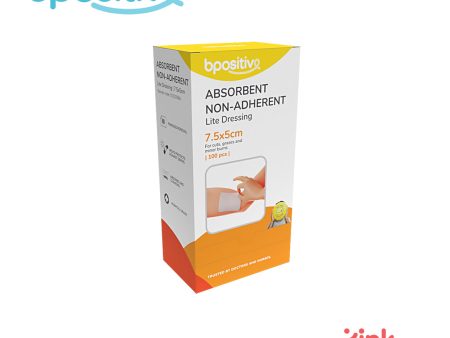 BPositive Lite Absorbent Non-Adherent Dressing (7.5 x 5 cm) on Sale