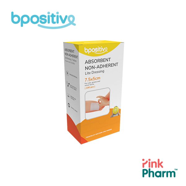 BPositive Lite Absorbent Non-Adherent Dressing (7.5 x 5 cm) on Sale