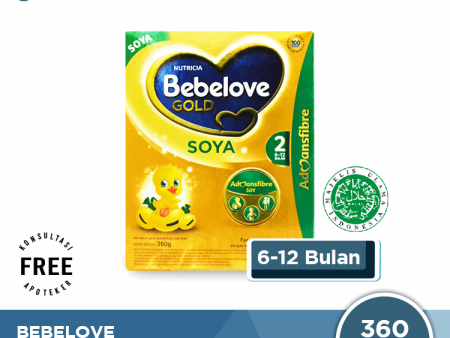 Bebelove GOLD Soya 2 (6 - 12 Bulan) Formula Bayi Bubuk 360 Gram Fashion