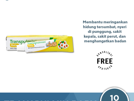 Transpulmin Baby Balsam 10 G - Pereda Hidung Tersumbat dan Menghangatkan Badan Discount