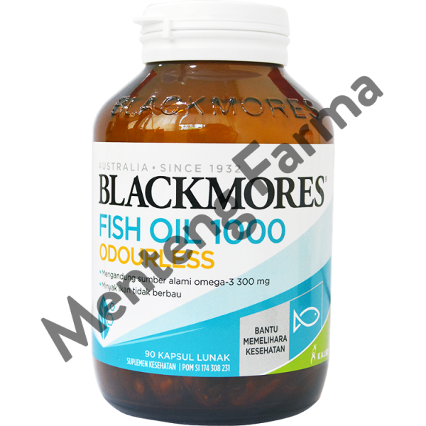 Blackmores Odourless Fish Oil 1000 Mg - Isi 90 Kapsul Lunak For Discount