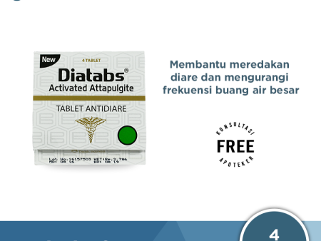 Diatabs - Obat Antidiare, Penyerap Racun   Bakteri Diare Discount