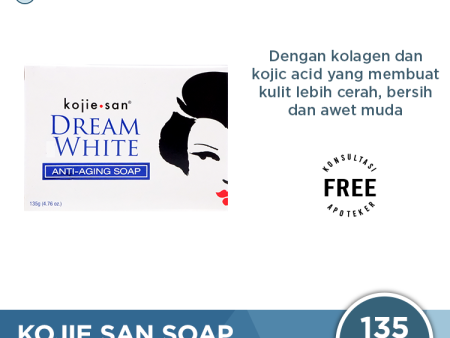 Kojie San Dreamwhite Soap 135g - Kulit Lebih Cerah Sehat dan Awet Muda For Cheap