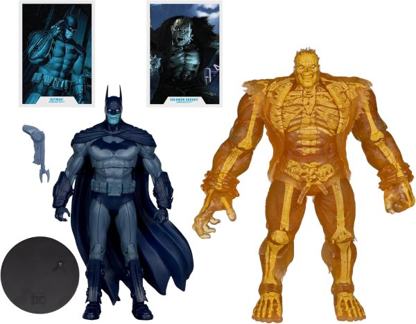 Batman & Solomon Grundy McFarlane Toys DC Multiverse (Arkham City) 7in Action Figure and Mega Figure 2pk Gold Label Online now