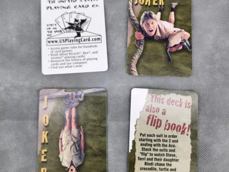 The Crocodile Hunter Steve Irwin Retro 2001 Official Playing Card Deck Online Hot Sale