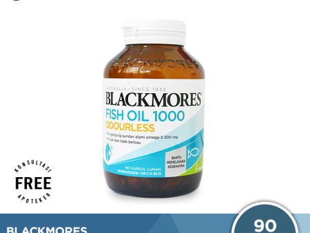 Blackmores Odourless Fish Oil 1000 Mg - Isi 90 Kapsul Lunak For Discount