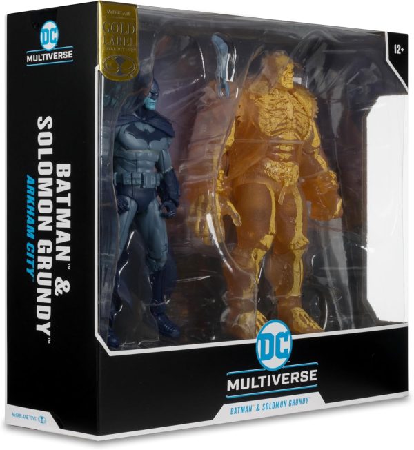 Batman & Solomon Grundy McFarlane Toys DC Multiverse (Arkham City) 7in Action Figure and Mega Figure 2pk Gold Label Online now