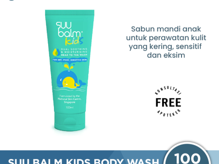 Suu Balm Kids Body Wash Dry Itchy Sensitive Skin 100 mL - Sabun Kulit Kering dan Sensitif Online Hot Sale