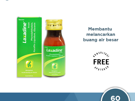 Laxadine Emulsi 60 mL - Obat Pencahar, Sembelit, Konstipasi, Sulit BAB Discount