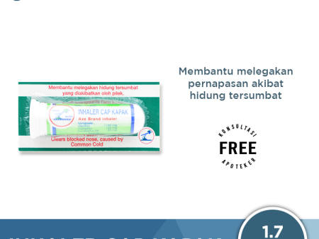 Inhaler Cap Kapak - Pereda Hidung Tersumbat, Pilek, dan Flu Online now