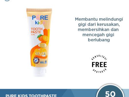 Pure Kids Toothpaste Orange 50 Gram - Pasta Gigi Anak Sale