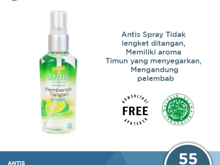 Antis Hand Sanitizer Spray 55 ML Online now