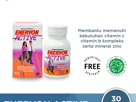 Enervon-C Active 30 Tablet - Suplemen Lengkap untuk Daya Tahan Tubuh Discount