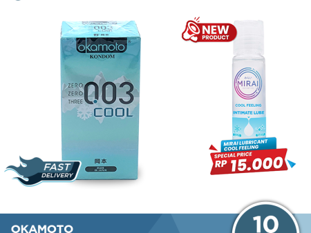 Kondom Okamoto 003 Cool 10 Pcs - Dengan Sensasi Menthol Sale