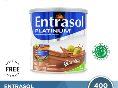 Entrasol Platinum Chocolate 400 Gram - Susu Tinggi Protein Lansia Sale