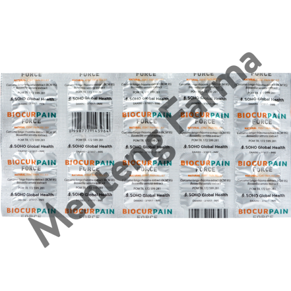 Biocurpain Force 10 Kaplet - Pereda Nyeri Persendian Discount