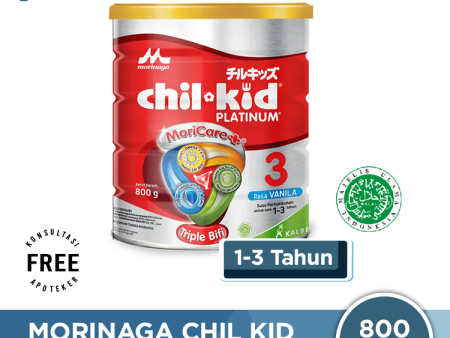 Morinaga Chil Kid Platinum Vanila 800 Gr - Susu Pertumbuhan Anak 1-3 Tahun Fashion