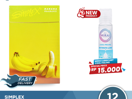 Kondom Simplex Banana - Isi 12 Fashion